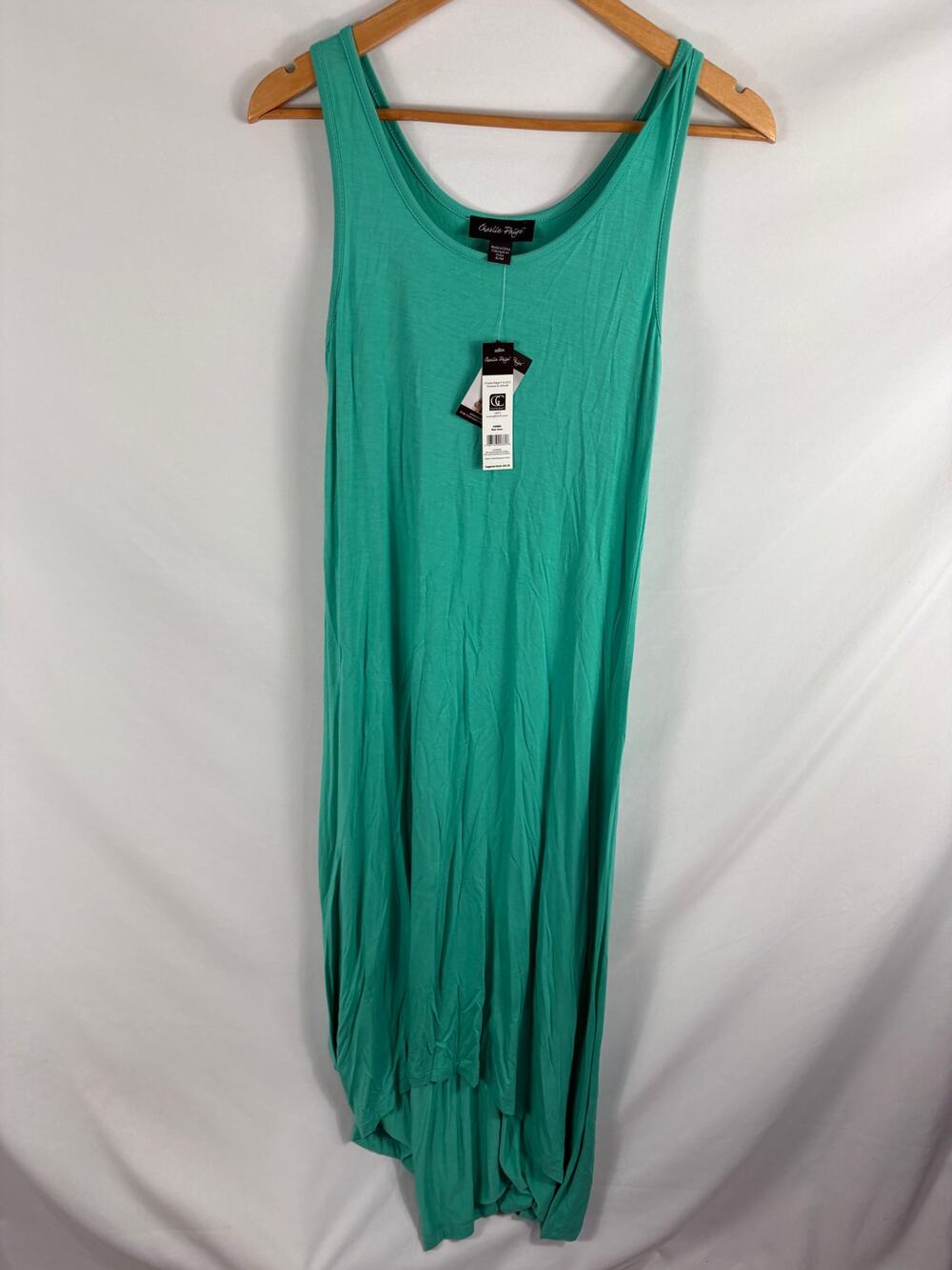 NWT Charlie Paige Teal Blue Green Stretch Dress Size s/m